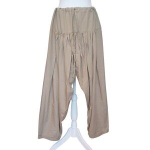Taupe Indian pants lounge new salwar with drawstring size M/L